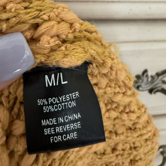 Vici Mustard Yellow Popcorn Pocketed Cardigan - Picture 5 of 5